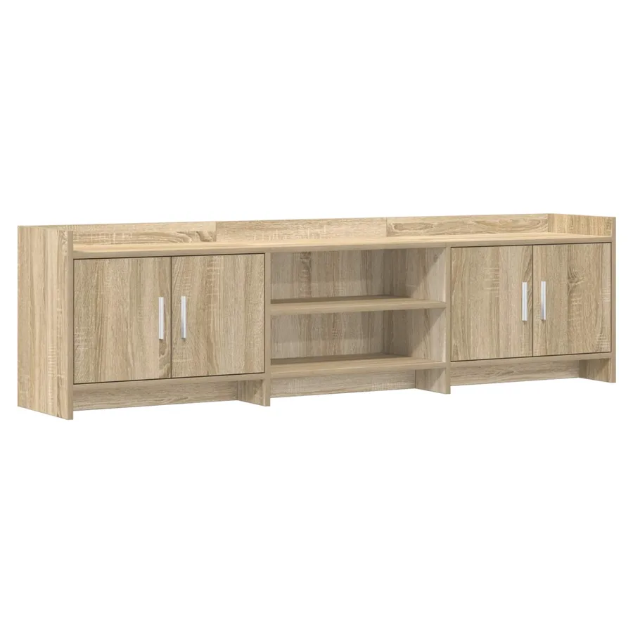 Meuble TV 168 x 33 x 47 cm Chêne Sonoma Bois d'ingénierie - 2