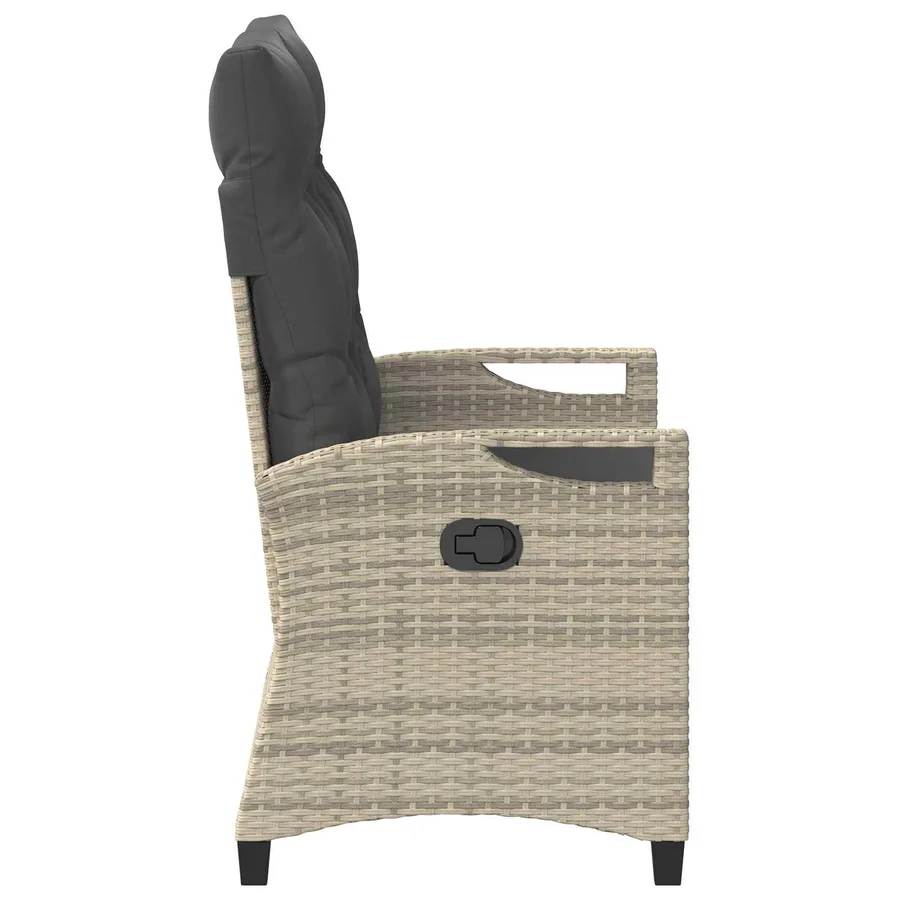 Banc de jardin avec oreiller 105 x 60 x 112 cm acier - 5