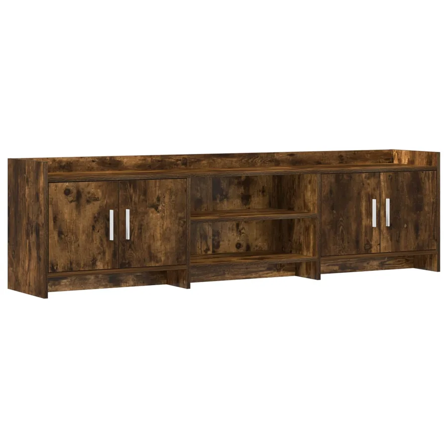 Meuble TV 168 x 33 x 47 cm Chêne fumé Bois d'ingénierie - 2