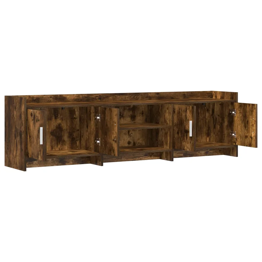 Meuble TV 168 x 33 x 47 cm Chêne fumé Bois d'ingénierie - 4