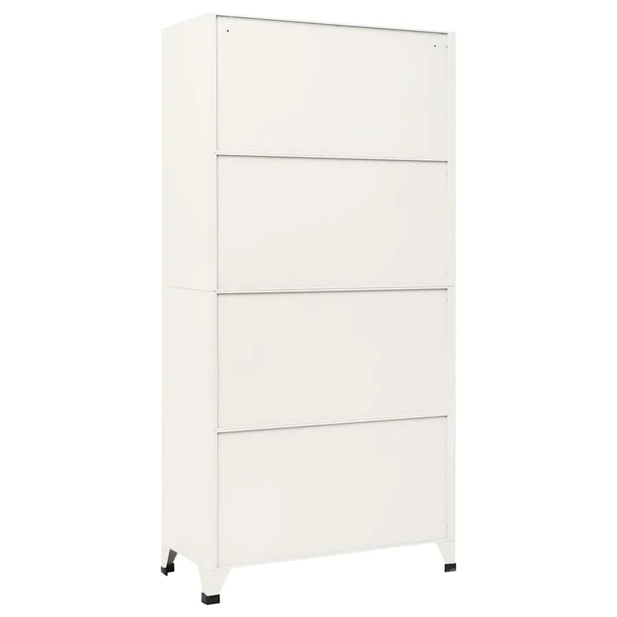 Armoire à casiers Gris et bleu 90x45x180 cm Acier - 5
