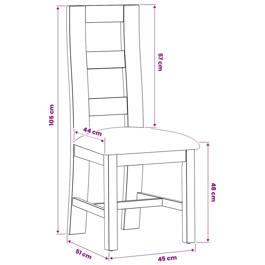 Chaise de salle à manger 2 pcs Bois de chêne massif Gris - 8