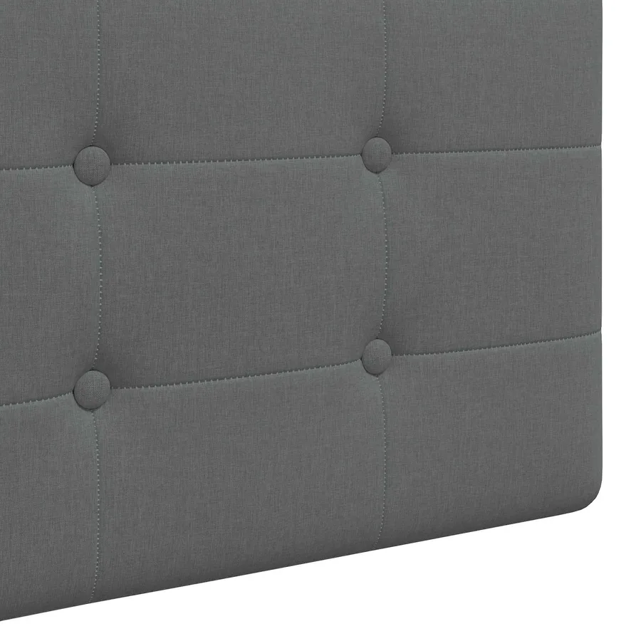 Tête de lit suspendue Avec lumière LED Gris foncé Tissu - 9