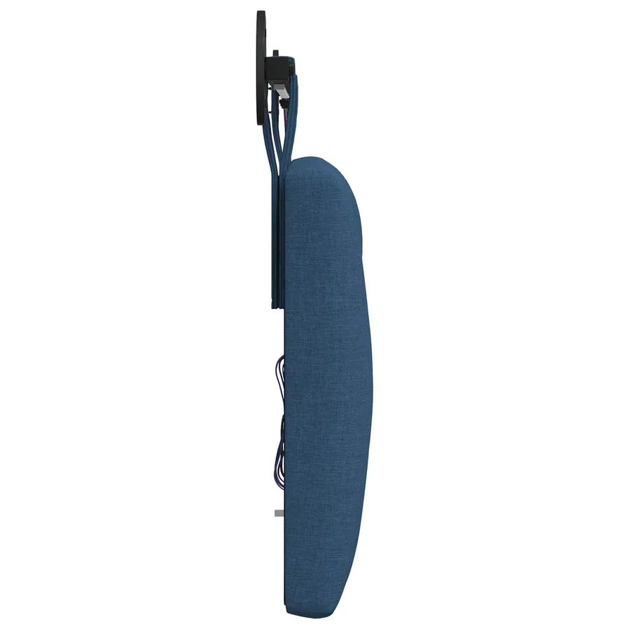 Tête de lit suspendue Avec lumière LED Bleu Tissu - 7
