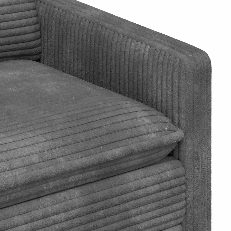 Canapé Gris clair 76 x 81 x 87,5 cm Polyester - 6