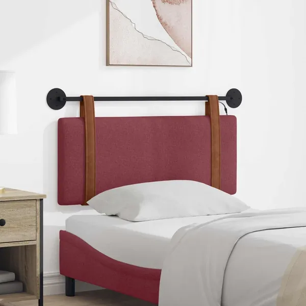 Tête de lit suspendue Avec lumière LED Bordeaux PU antique
