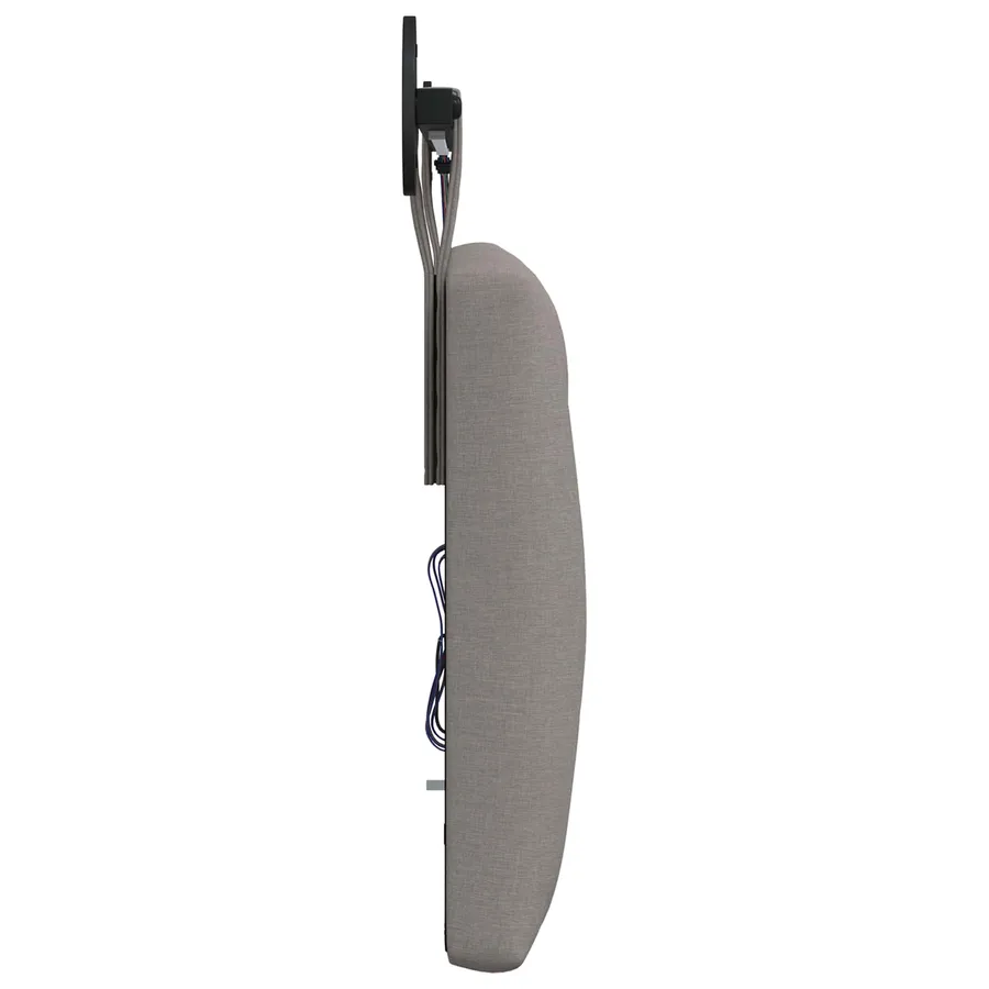 Tête de lit suspendue Avec lumière LED Taupe Tissu - 7