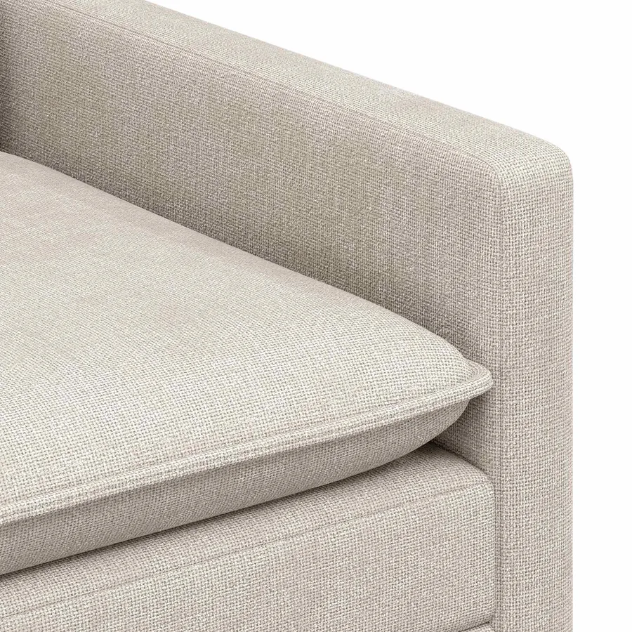 Ensemble de Canapés 2 pcs Crème Polyester - 5