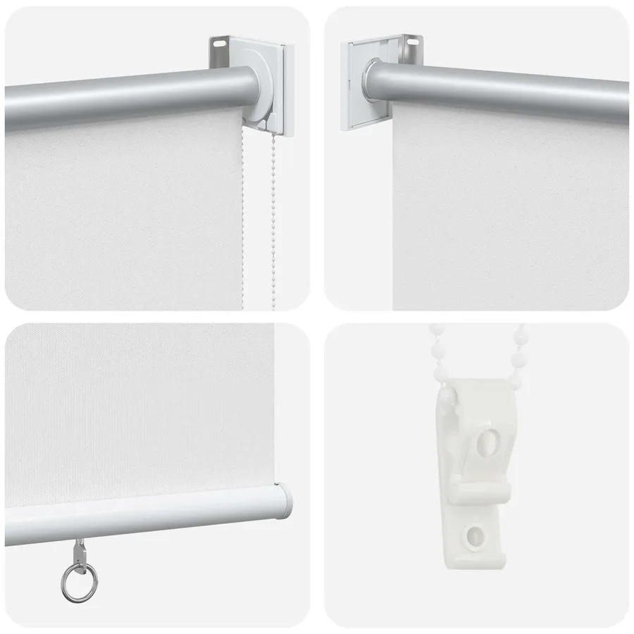 Store roulant extérieur protection UV Blanc 65 x 140 cm (L x H) - 5