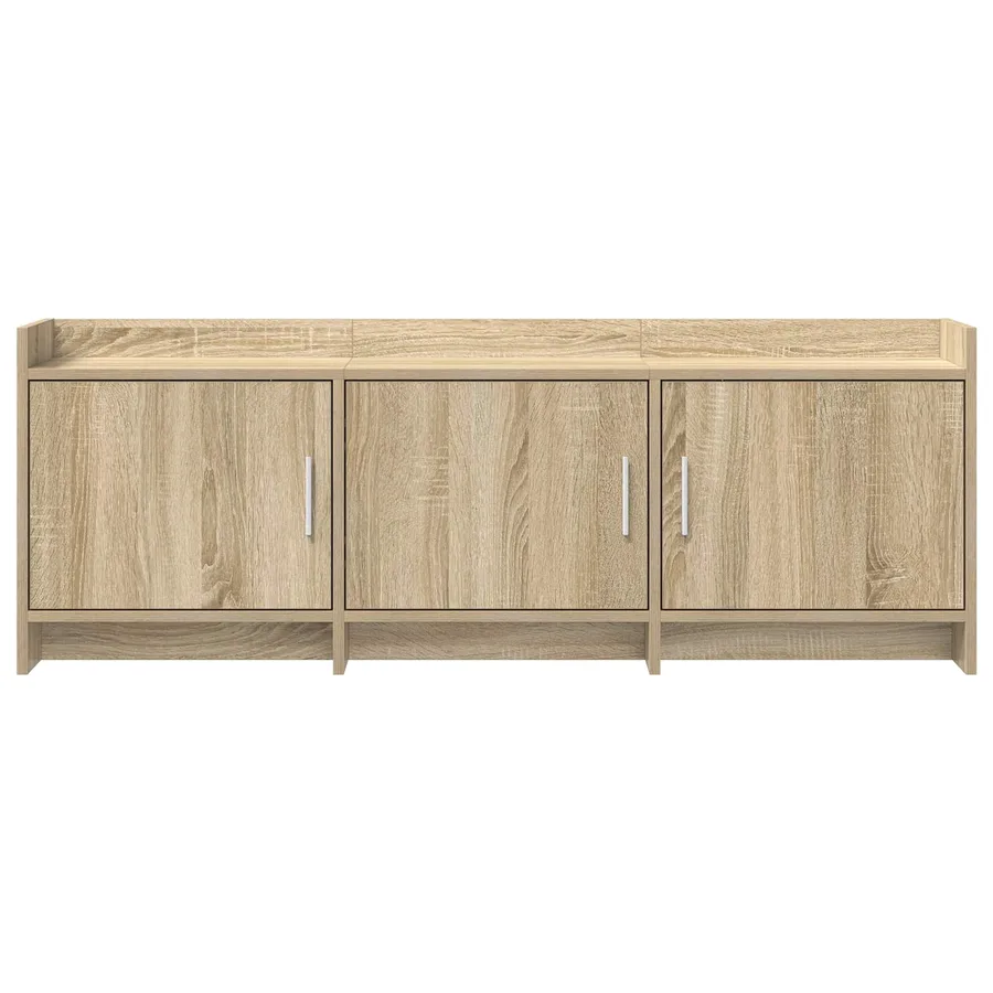 Meuble TV 130 x 33 x 47 cm Chêne Sonoma Bois d'ingénierie - 4