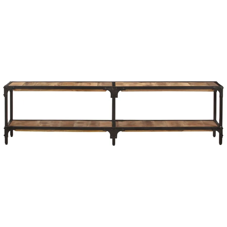 Meuble TV 150x30x41 cm bois massif de manguier - 2