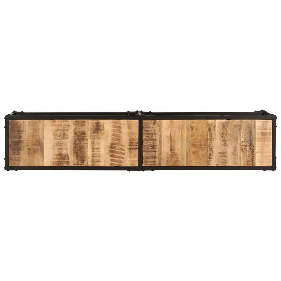 Meuble TV 150x30x41 cm bois massif de manguier - 3