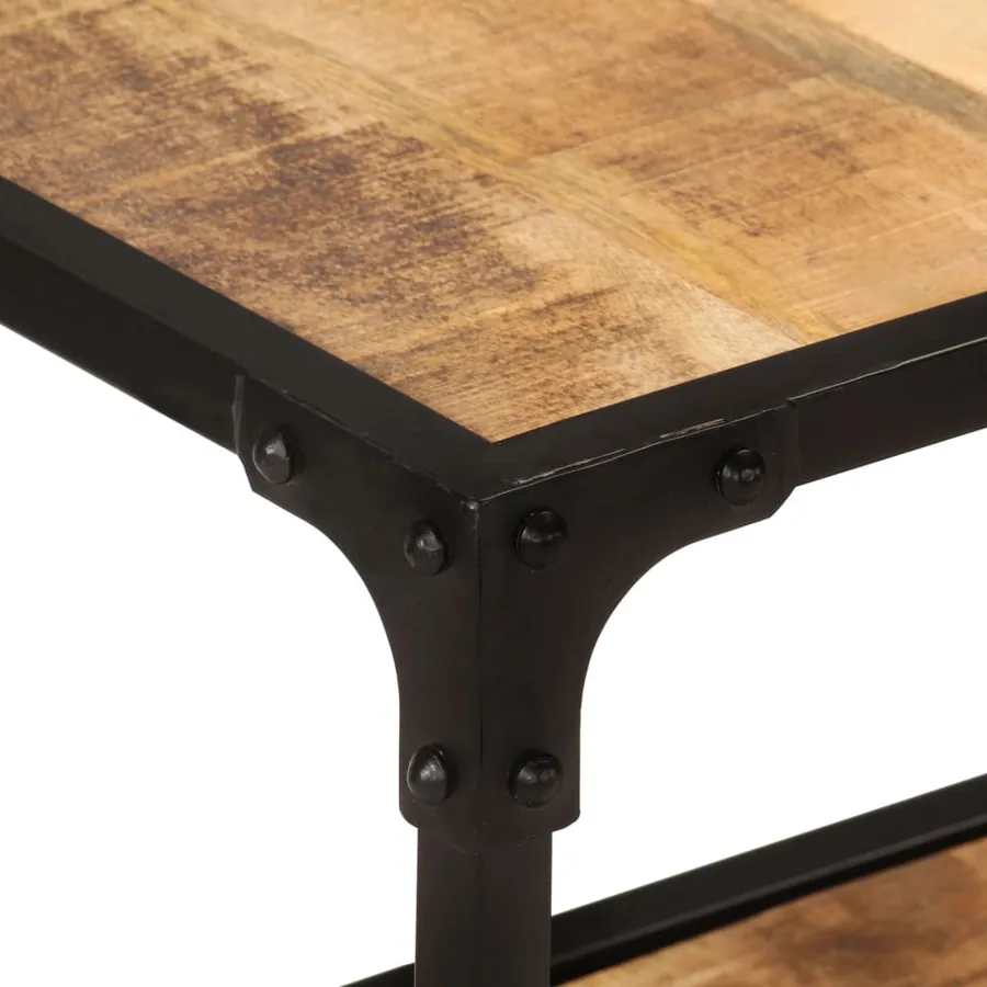 Meuble TV 150x30x41 cm bois massif de manguier - 4