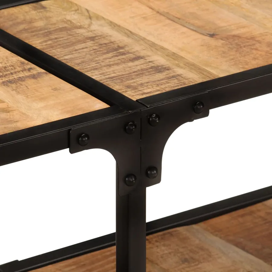 Meuble TV 150x30x41 cm bois massif de manguier - 6
