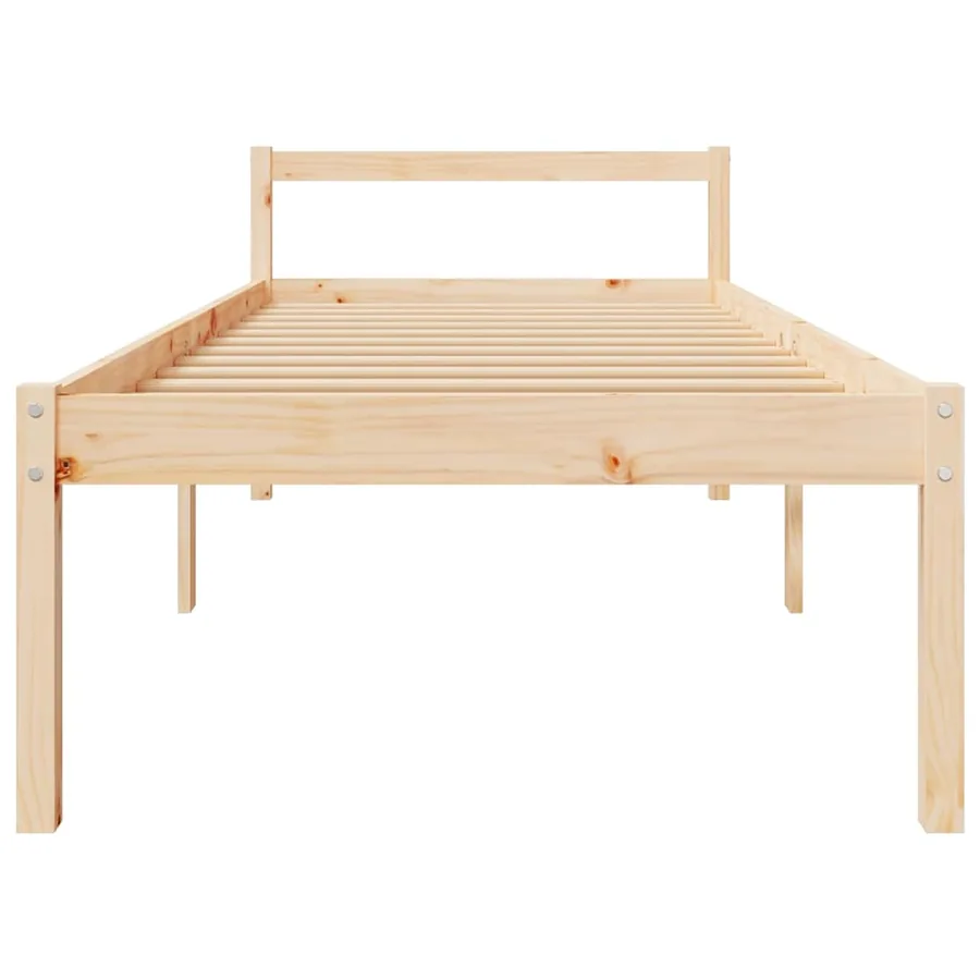 Lit pour personne âgée 90x200 cm bois massif de pin - 4