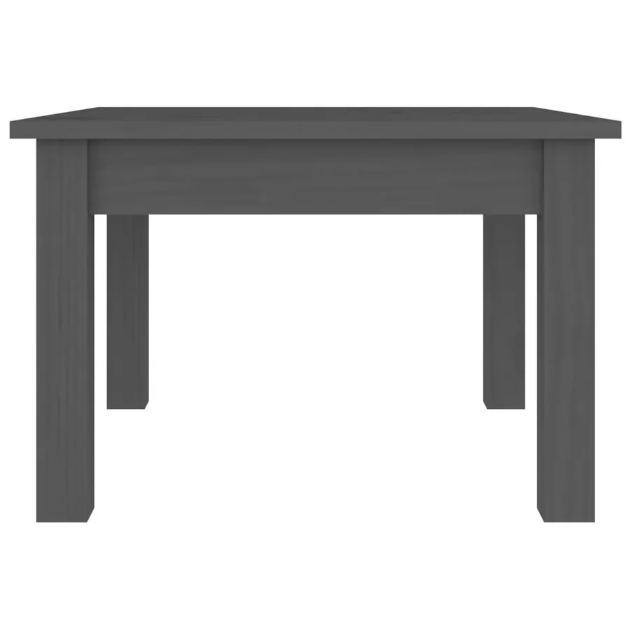 Table basse Gris 45x45x30 cm Bois massif de pin - 4