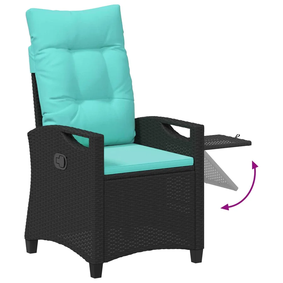 Chaise de jardin inclinable 56 x 60 x 112 cm acier - 10