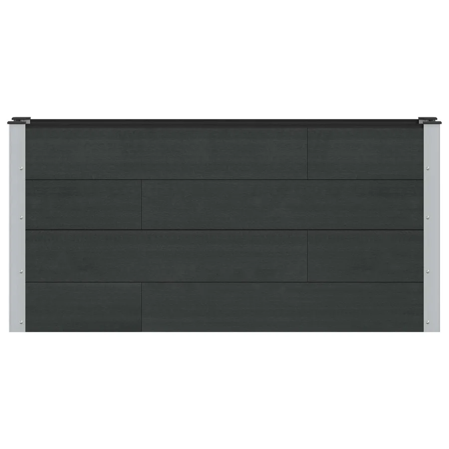 Jardinière surélevée Noir 150 x 30 x 72 cm - 3