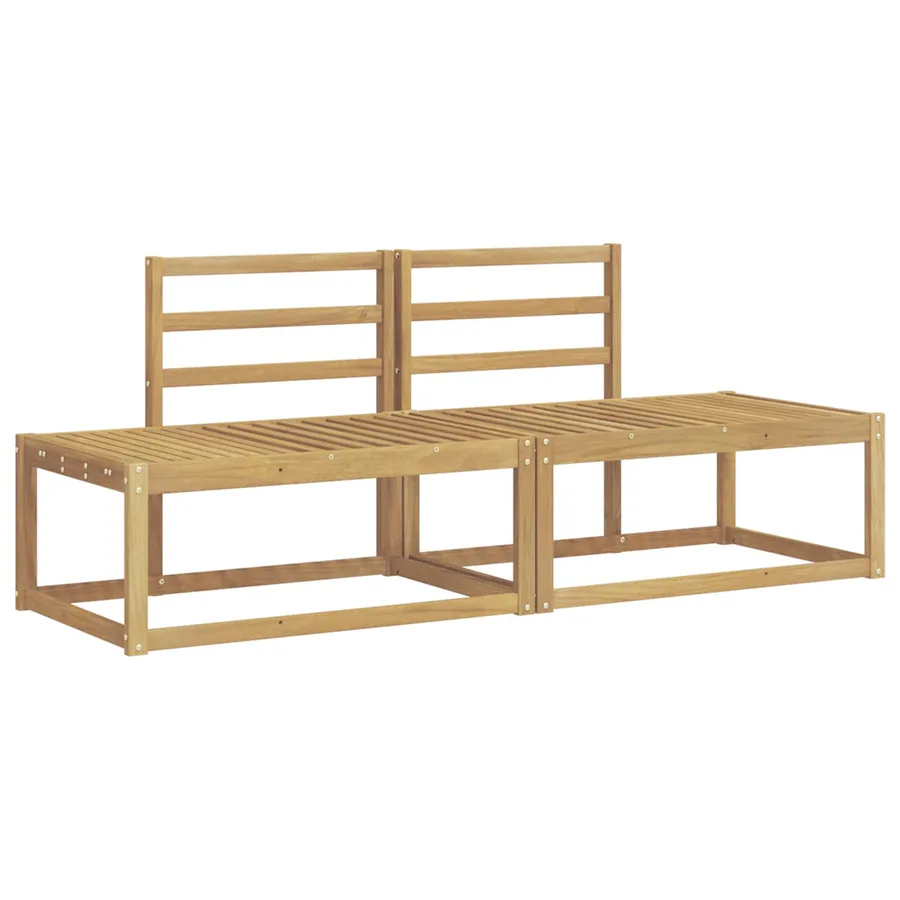 Ensemble de canapés d'extérieur 2 pcs Blanc 182,5 x 63 x 73 cm - 2