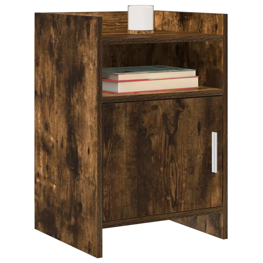 Tables de chevet 2 pcs Chêne fumé 40 x 36 x 60 cm - 2