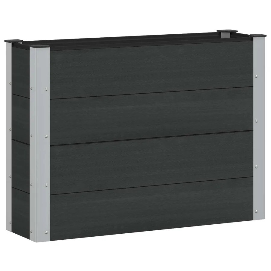 Jardinière surélevée Noir 100 x 30 x 72 cm - 2