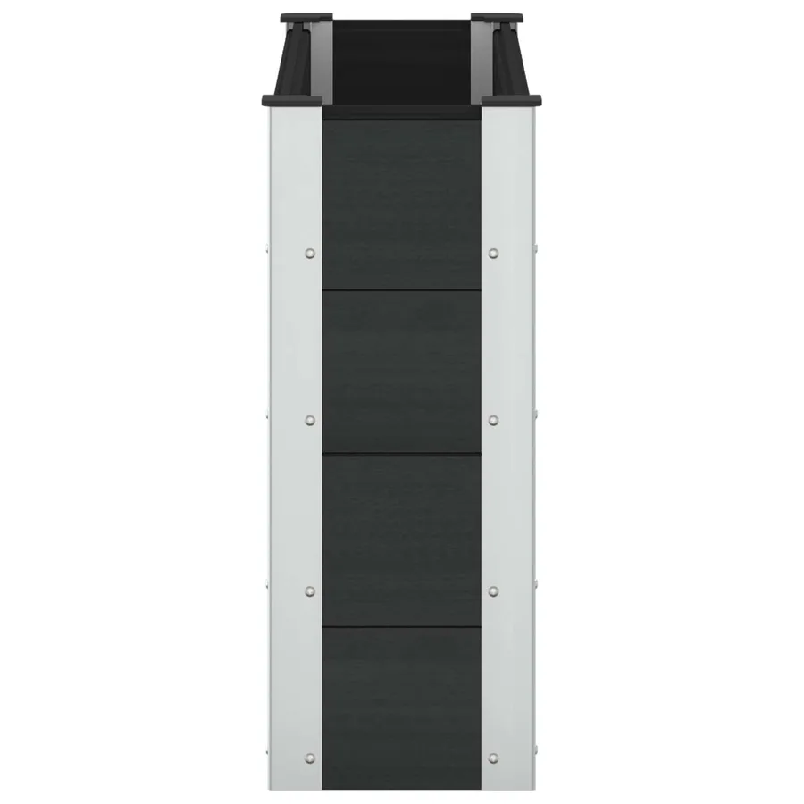 Jardinière surélevée Noir 100 x 30 x 72 cm - 4