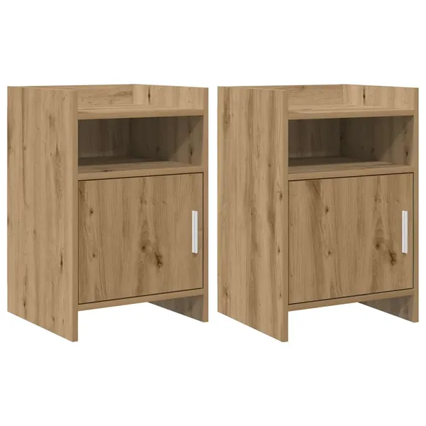 Tables de chevet 2 pc Chêne artisanal 40 x 36 x 60 cm