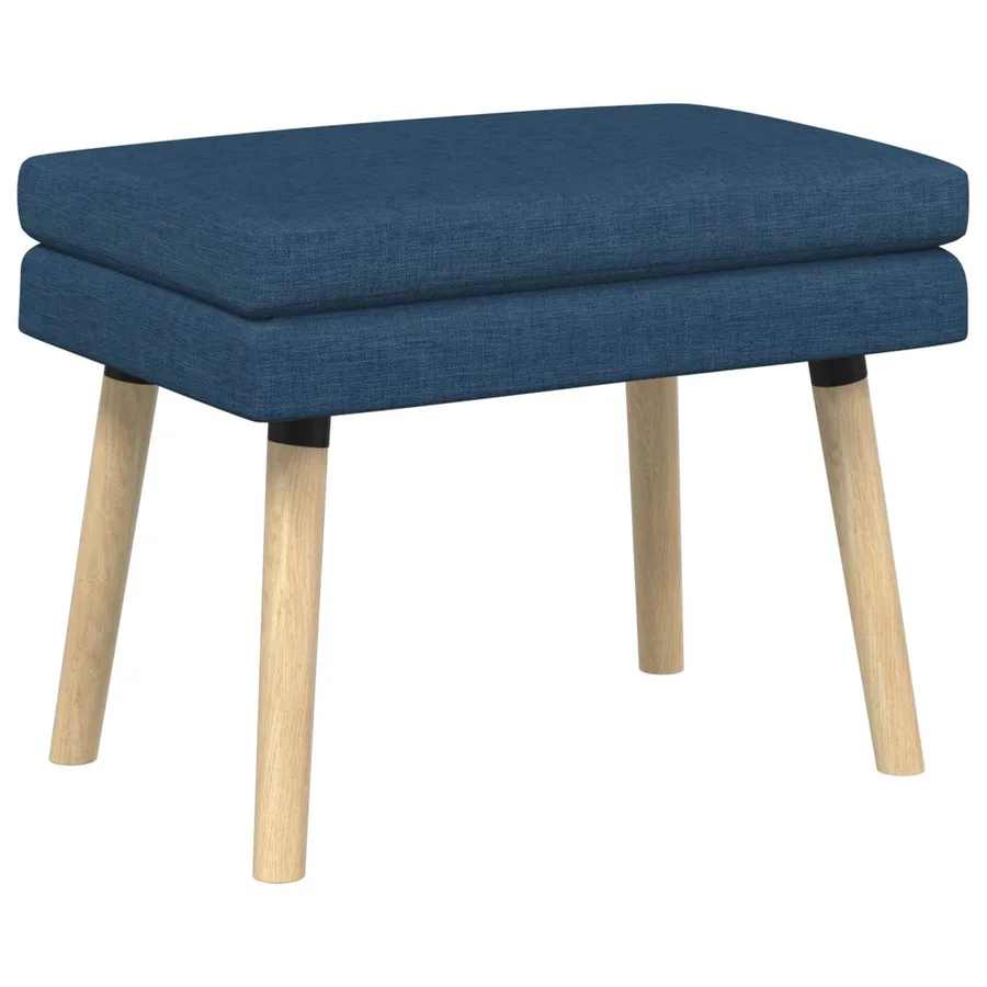 Banc à double couche Bleu 60 x 40 x 46 cm Tissu - 2