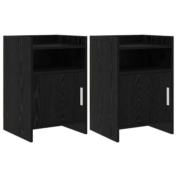 Tables de chevet 2 pcs Chêne noir 40 x 36 x 60 cm