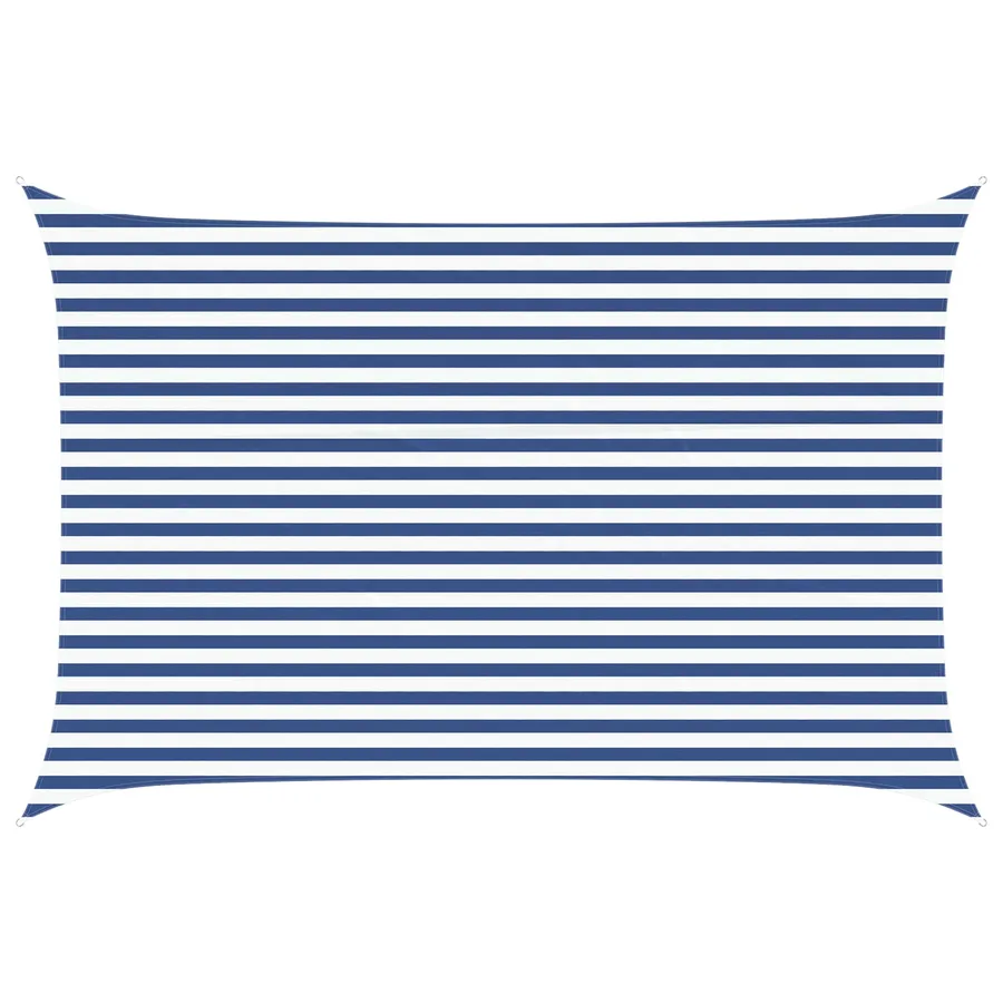Voile d'ombre Bleu et Blanc 4,5 x 3 m 100 % polyester Oxford - 2