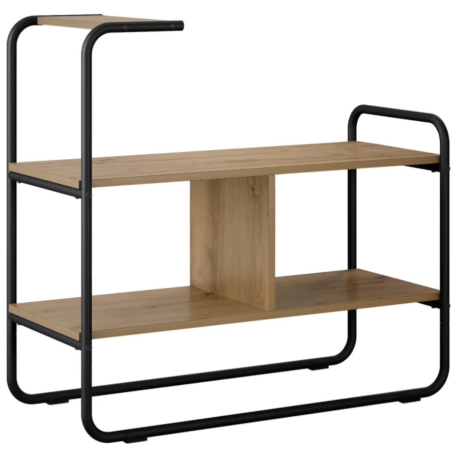 Table console Chêne artisanal 80 x 35 x 75 cm Bois d'ingénierie - 2