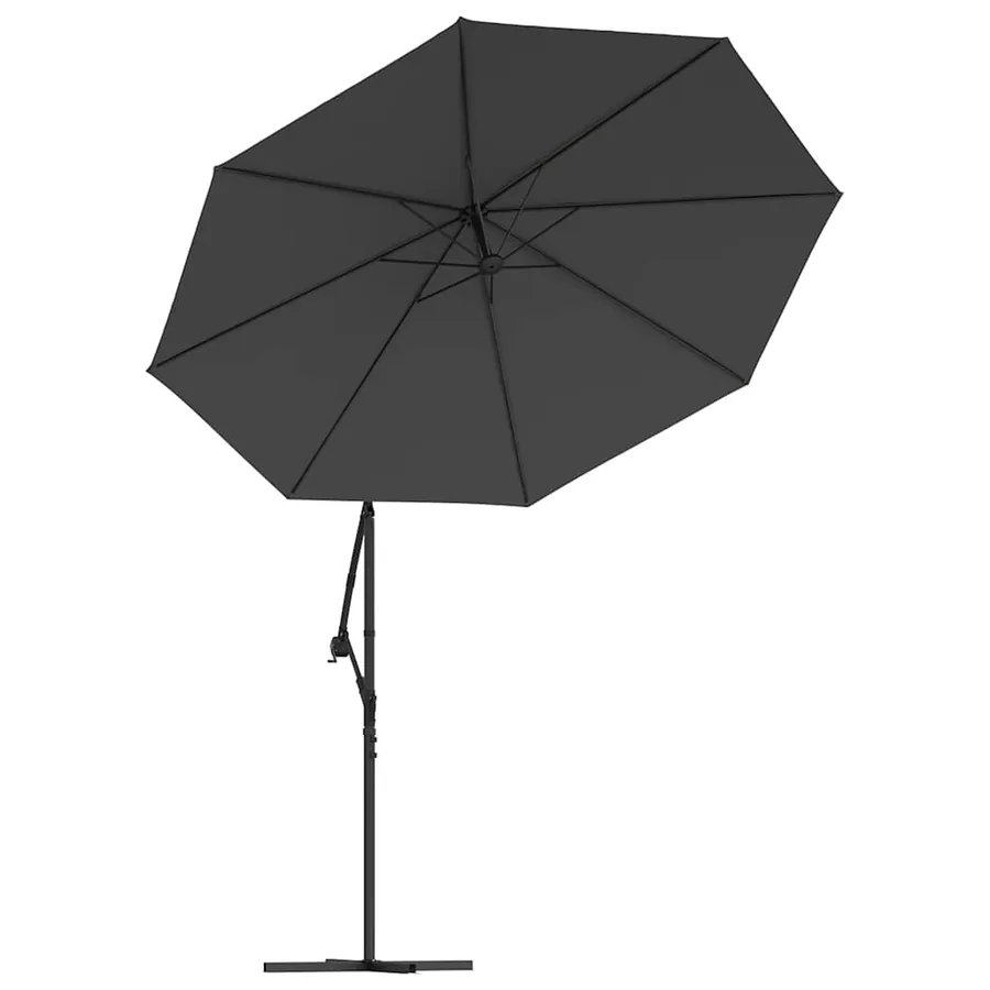 Tissu de remplacement pour parasol déporté anthracite 300 cm - 6