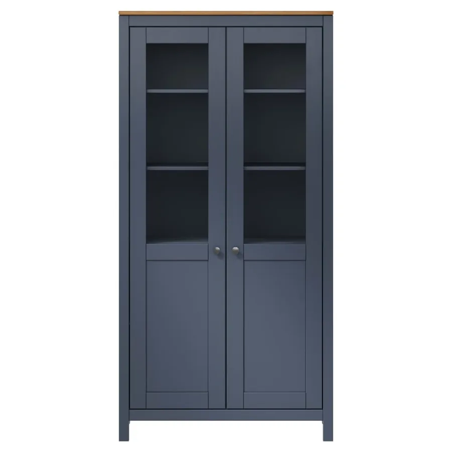 Buffet Hill Gris 85x37x170,5 cm Bois de pin solide - 2