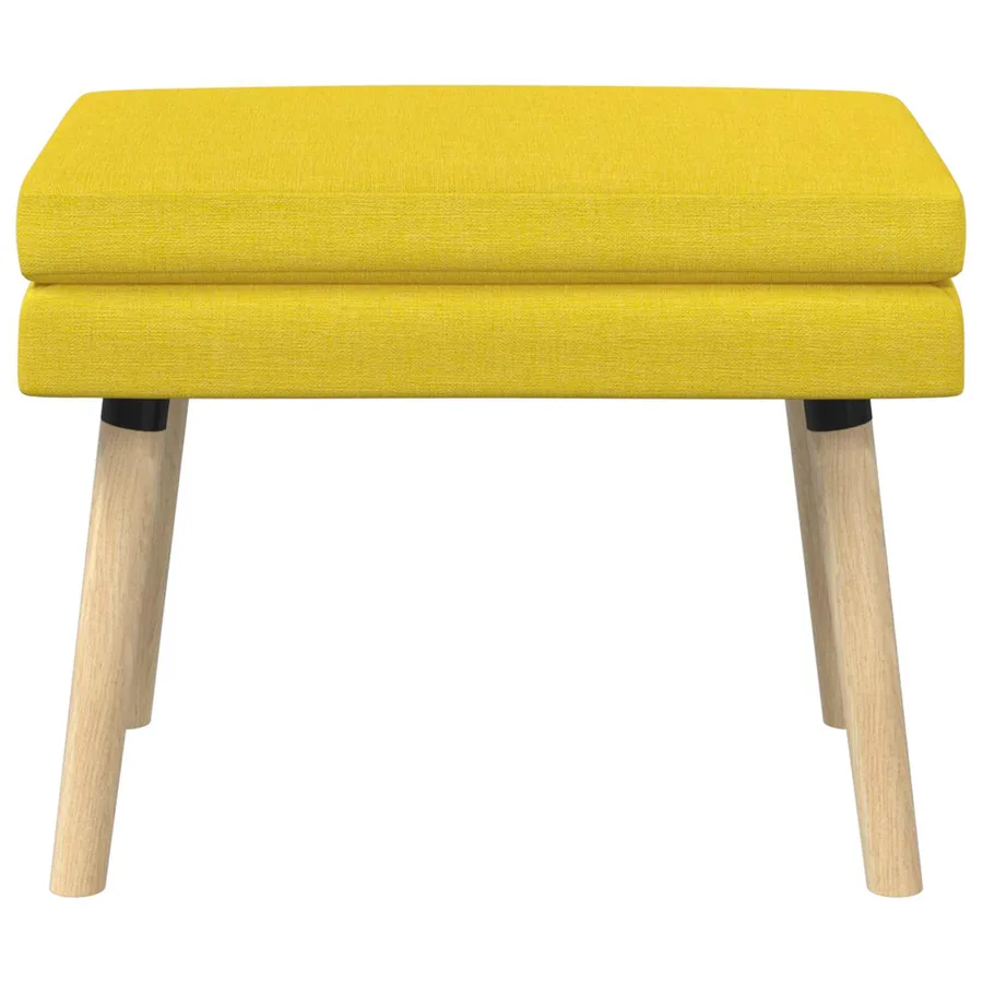Banc à double couche Jaune clair 60 x 40 x 46 cm Tissu - 5