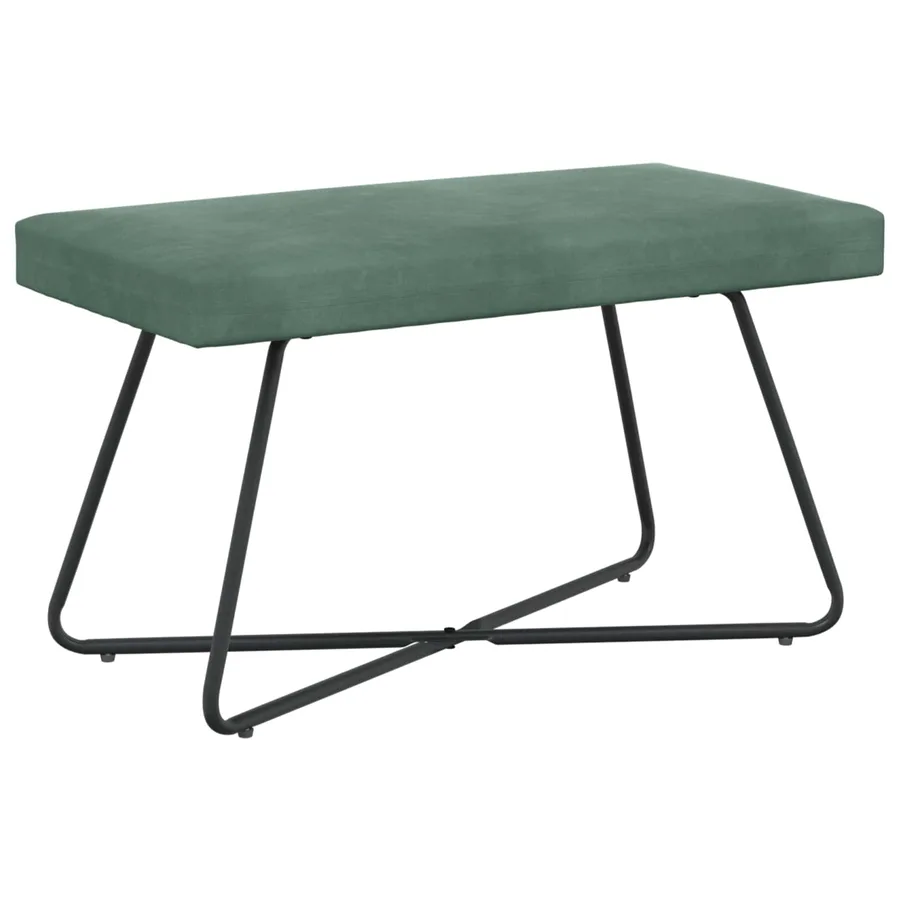 banc Vert Mer 80 x 40 x 45 cm Velours - 2