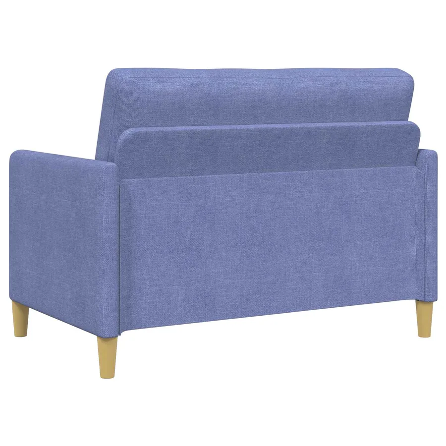 Sofa avec rangement Bleu denim 122 x 78 x 87 cm Polyester - 5