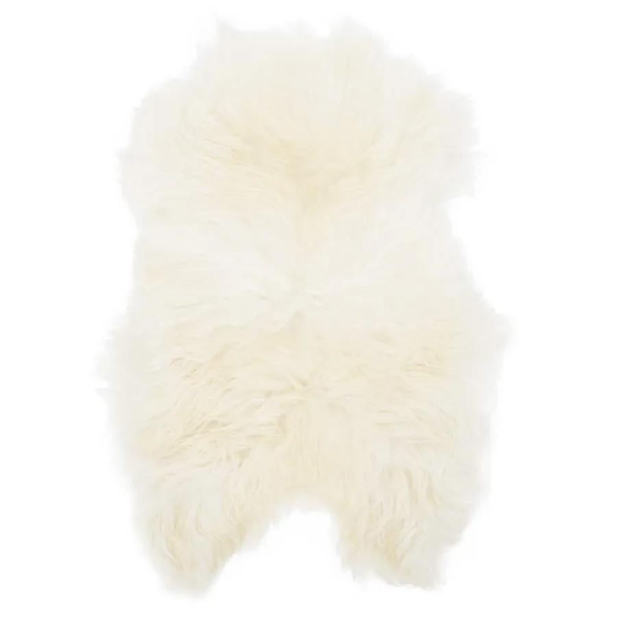 Housse de chaise en peau de mouton islandaise Crème 70x110 cm - 2
