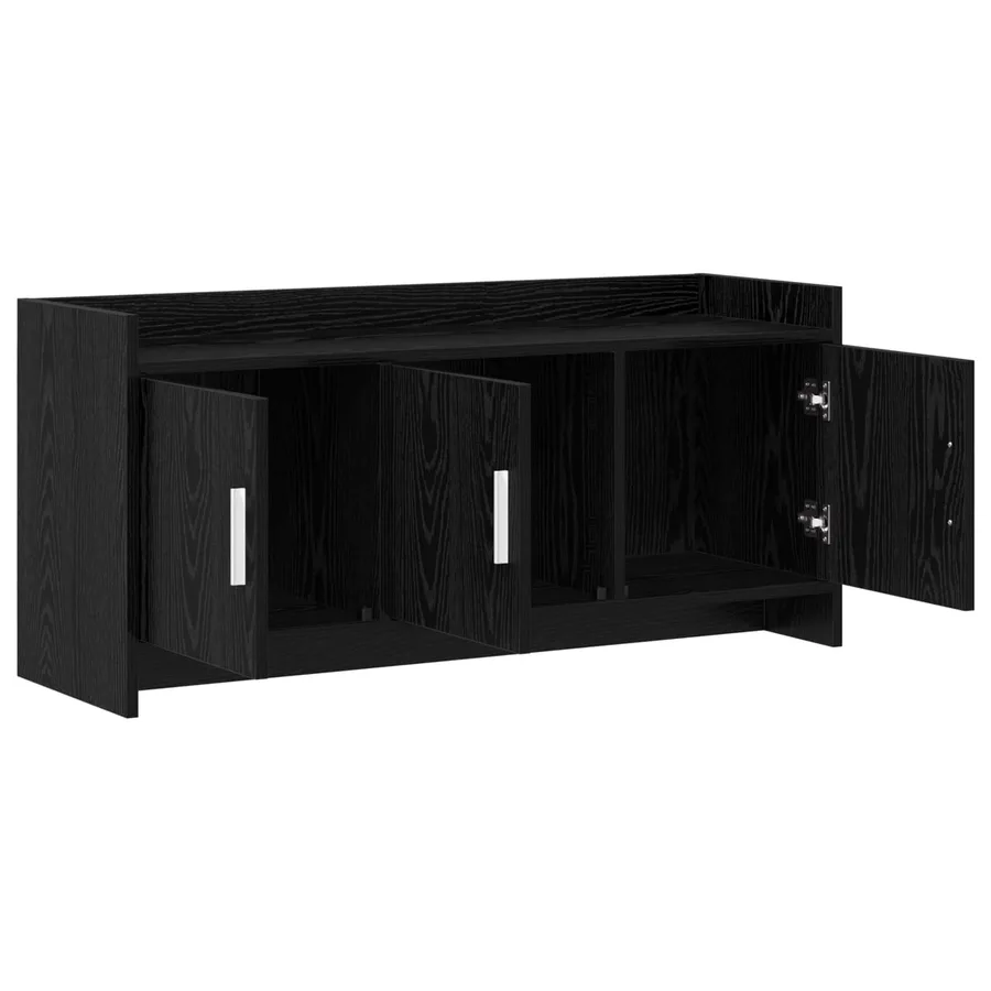 Meuble TV 102 x 33 x 47 cm Chêne noir Bois d'ingénierie - 4