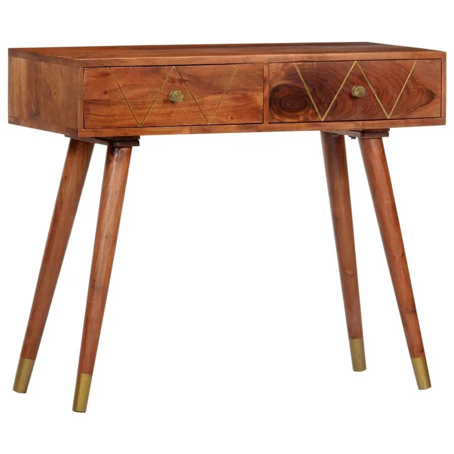 Table console 90x35x76 cm Bois d'acacia massif - 10