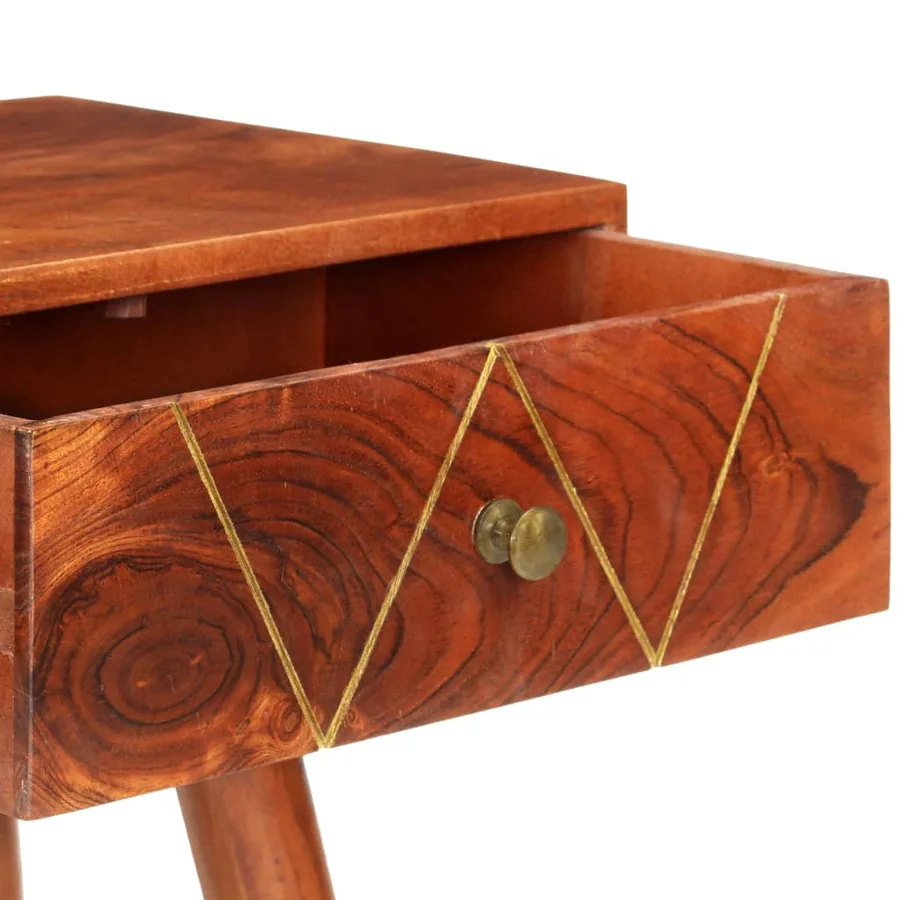 Table console 90x35x76 cm Bois d'acacia massif - 5