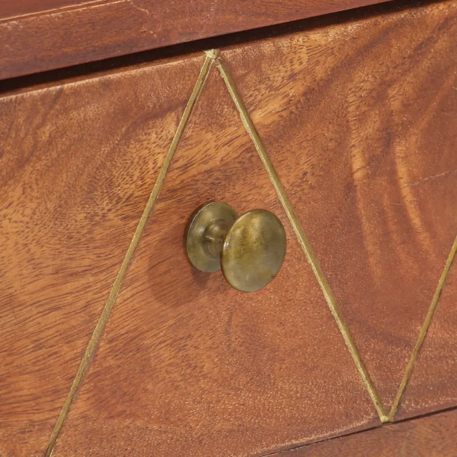 Table console 90x35x76 cm Bois d'acacia massif - 7