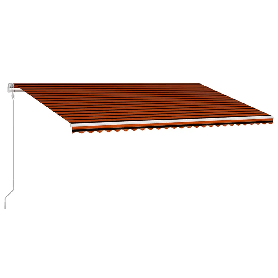 Auvent rétractable automatique 600x300 cm Orange et marron - 3