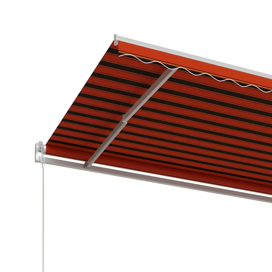 Auvent rétractable automatique 600x300 cm Orange et marron - 4