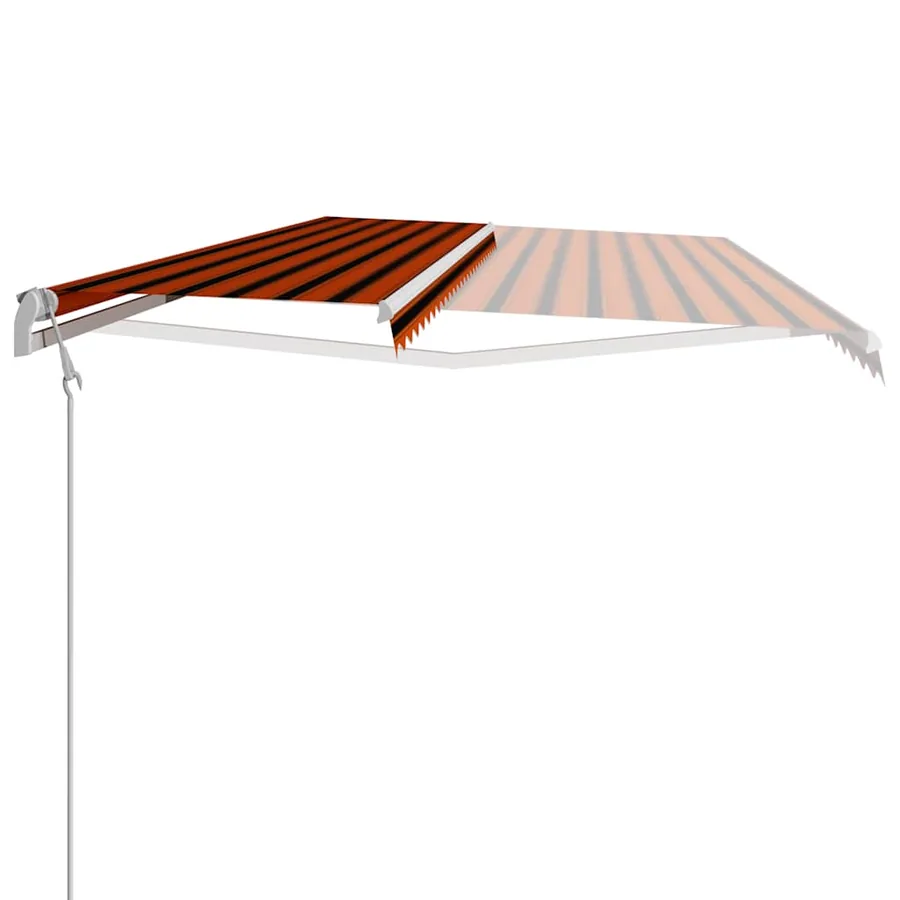 Auvent rétractable automatique 600x300 cm Orange et marron - 5