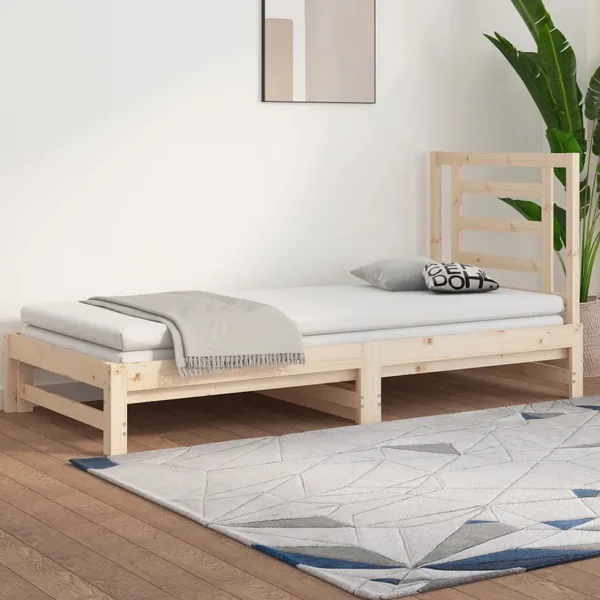Lit coulissant sans matelas 2x(90x190) cm