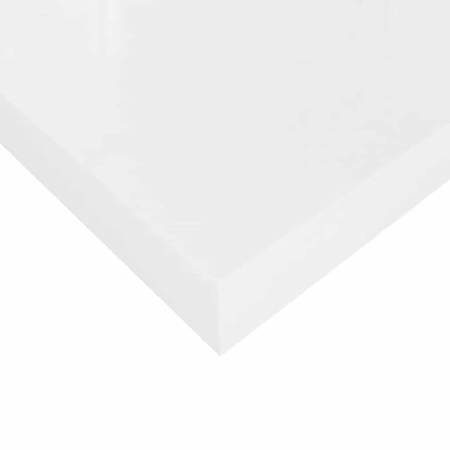 Étagère murale flottante 2 pcs Blanc brillant 90x23,5x3,8cm MDF - 12