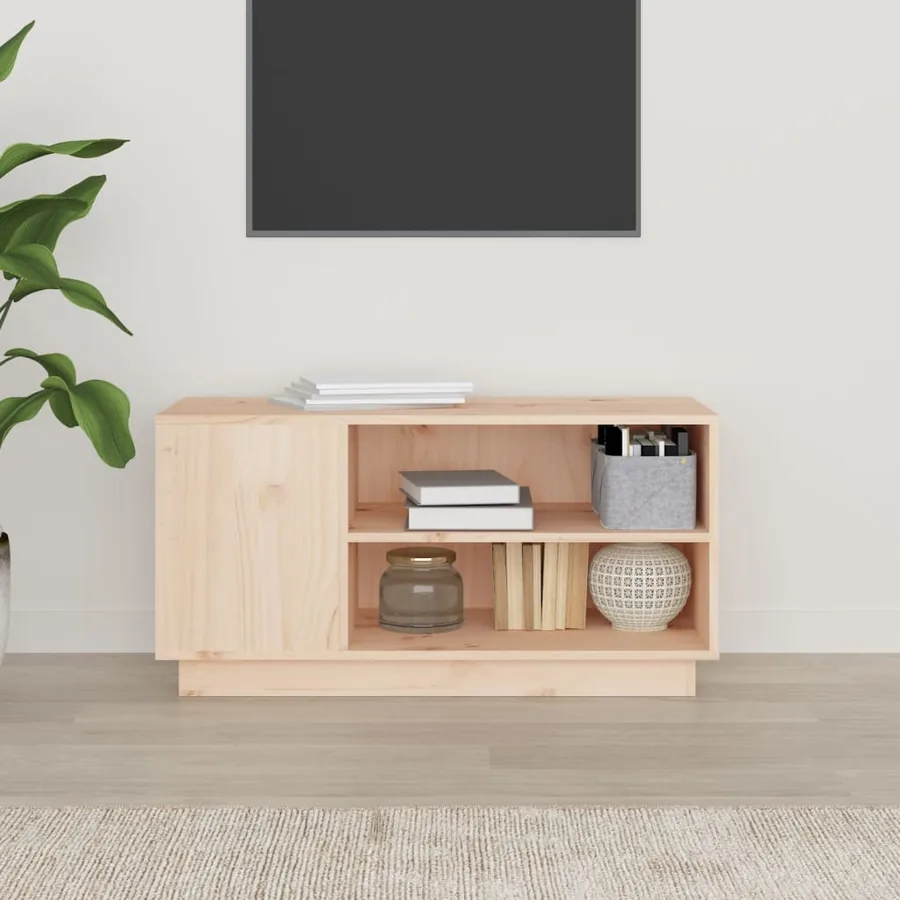 Meuble TV 80x35x40,5 cm Bois de pin massif - 3