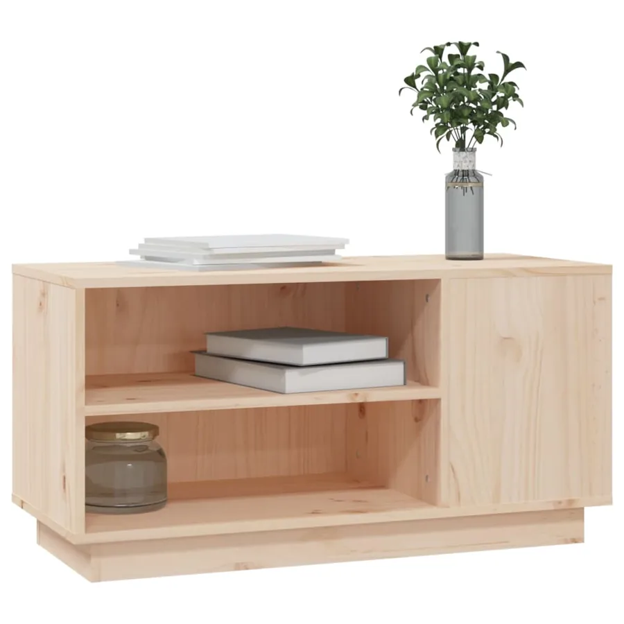 Meuble TV 80x35x40,5 cm Bois de pin massif - 4