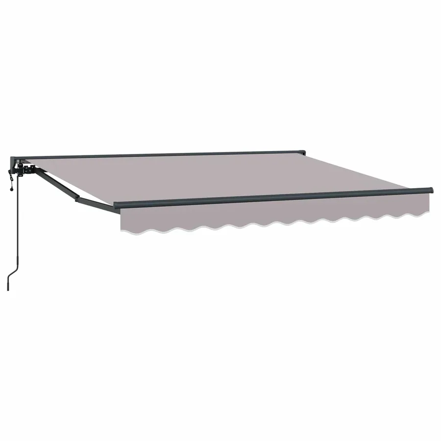 Auvent rétractable électrique Gris clair 3,5 x 2 m - 2