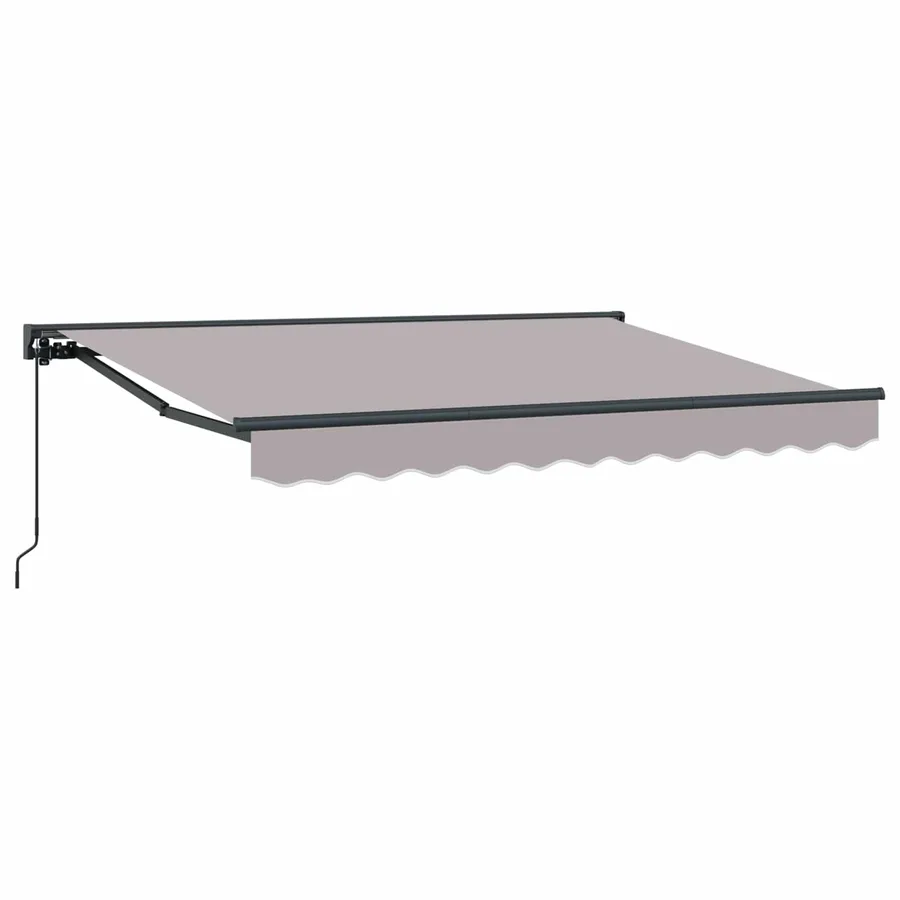 Auvent rétractable manuel Gris clair 3,5 x 2 m - 2